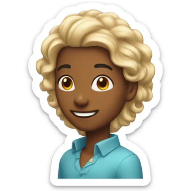 Flirty smile side profile sticker