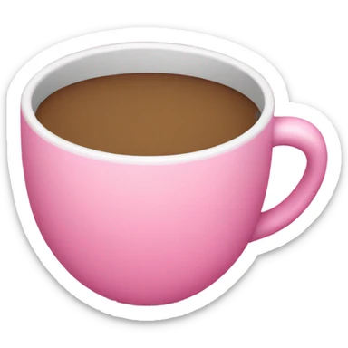 I want a cute pink cup sticker