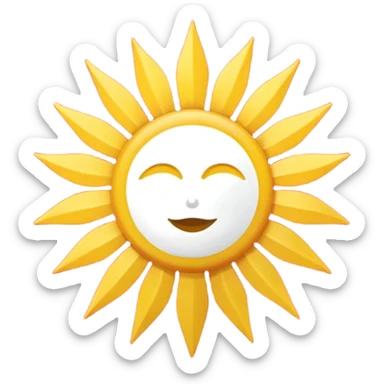 A historical flag from the late 19th-century Philippine revolution, featuring a red background with a white sun symbol at the center. The sun has eight rays, style of a google emoji in the style of an icon sticker