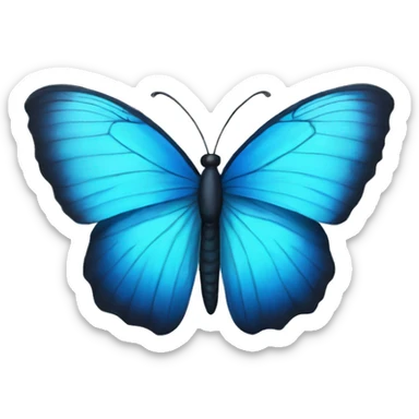 A Blue butterfly sticker