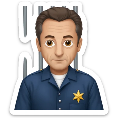 Nicolas sarkozy en prison  sticker