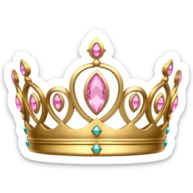 pink tiara sticker
