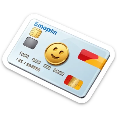 Credit card with chip sticker