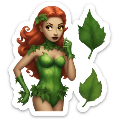 Poison Ivy dc sticker