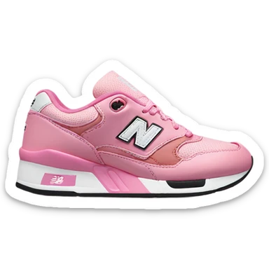 pink new balance 530 trainers  sticker