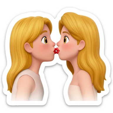 Kiss friend sticker