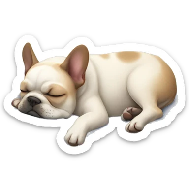 French bulldog sleeping  sticker