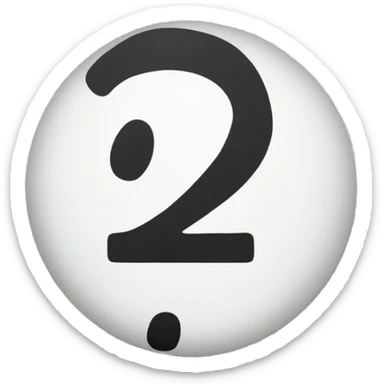 An exclamation sign but the point should be a large circle sticker