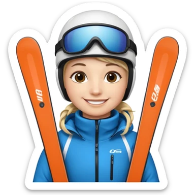Ski Instructor. sticker