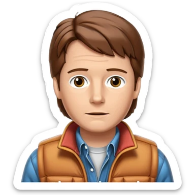 Marty mcflyиз фильма назад в будущееn back to the future sticker