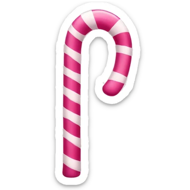 pink candy cane sticker