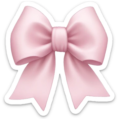 Light pink bow sticker