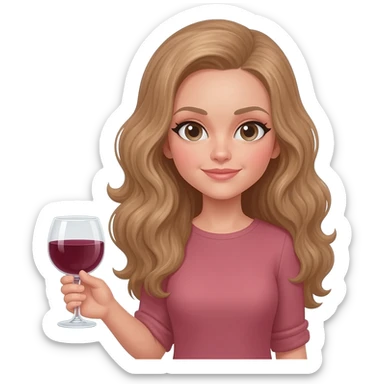 Una  de soltando un facto tomando un copa de vino Pero la calavera que sea emoji de iPhone y elegante sticker