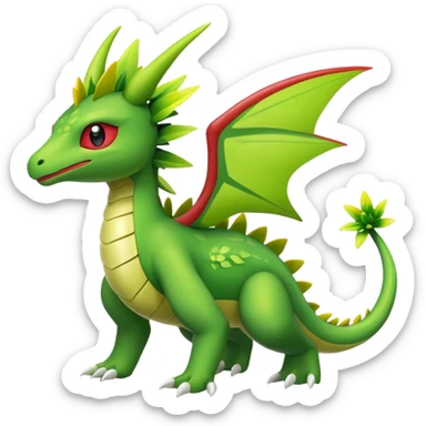 Shiny Exotic Flygon-Shaymin-Meganium-Hybrid-Creature sticker