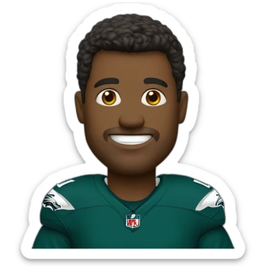 confident eagles fan sticker