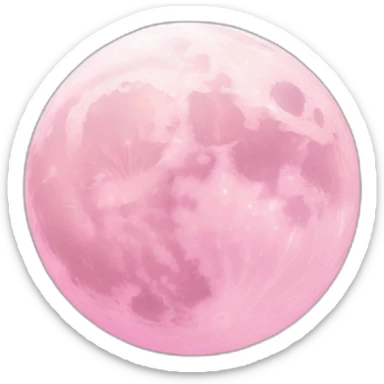 MOON pink 空 sticker