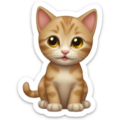 kitten sticker