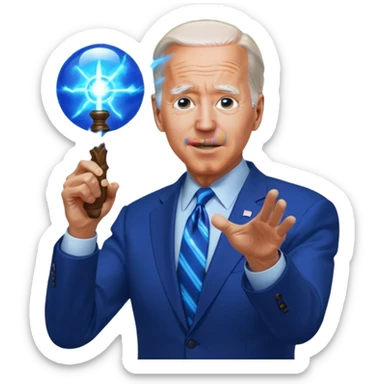 make biden use a kamehameha\ sticker