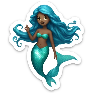 Me as a mermaid sticker