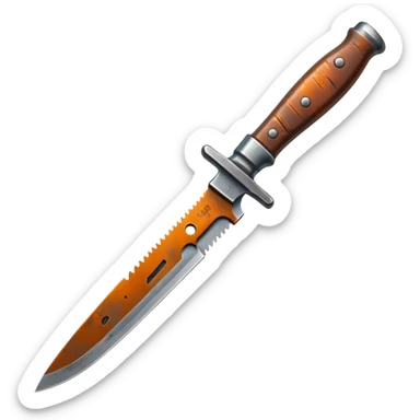 Rusty knife sticker
