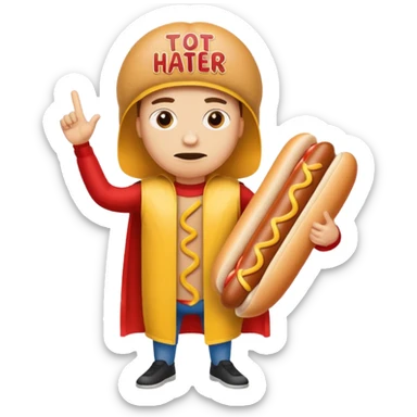 Gay,hot dog, hater sticker