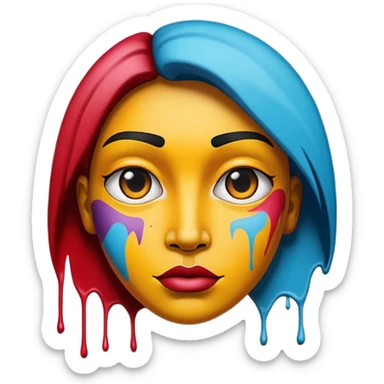 Graffit humani painting top wall sticker