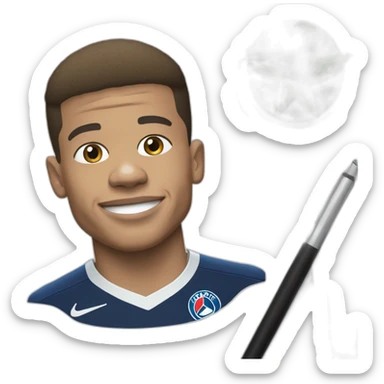 Kylian mbappé sur canette sticker