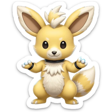Teddiursa-Minccino-Zeraora-fusion  sticker