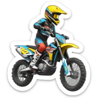 Moto cross sticker