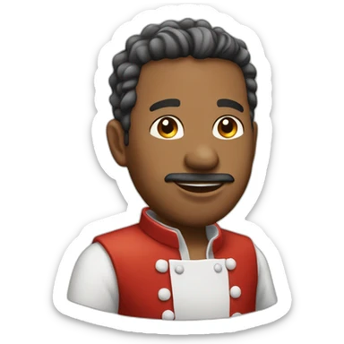 Chanteur cuisinier sticker