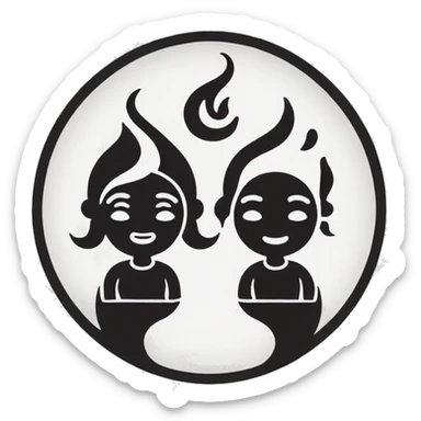 twin flame sticker