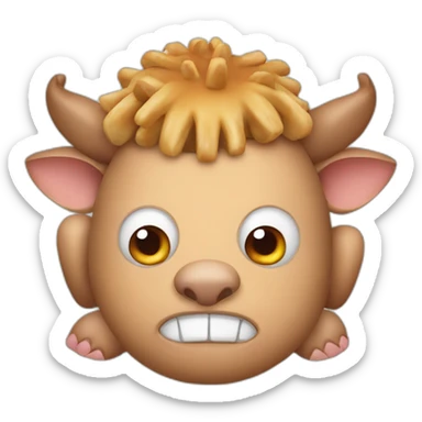 lechon con anteojos sticker