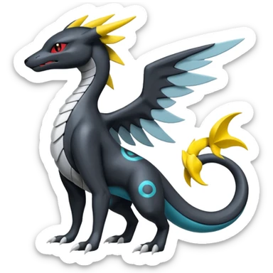Salandit-Salamence-Umbreon-Silvally-fusion (full body) sticker