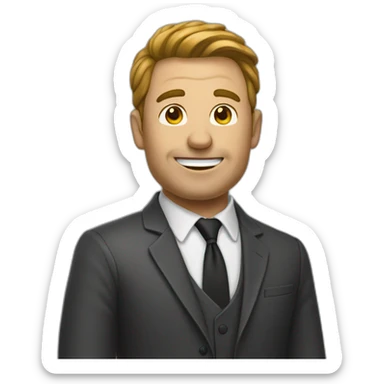 Un homme qui rigole sticker