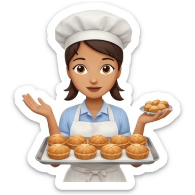 Street Baker woman  sticker