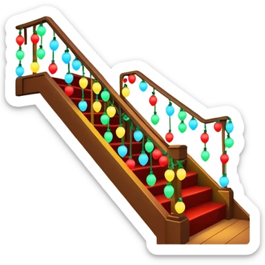 guirlande led de noel sticker