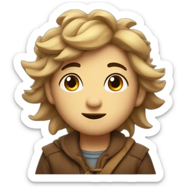 cute wind character sticker