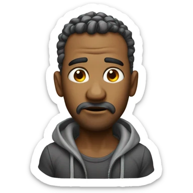 People with super duper hot head with trembling cold foot sticker