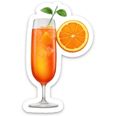 Glass with aperol spritz  sticker