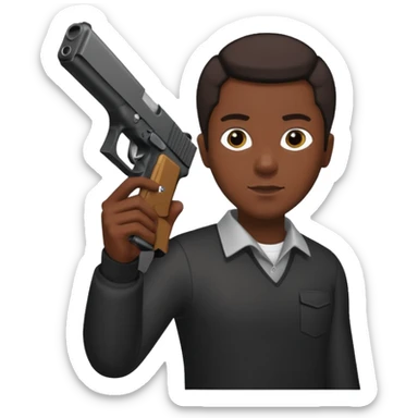 Black person with a Glock sticker