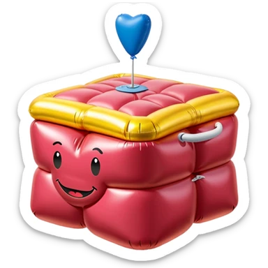  paris SPAM meat jeff koons style inflatable sculpture art painting  sticker