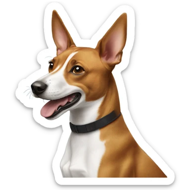 Basenji cheering sticker