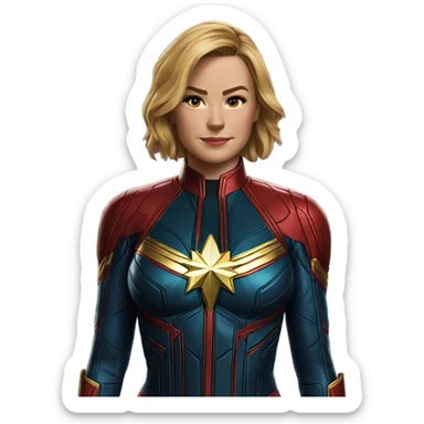 Captain marvel  sticker