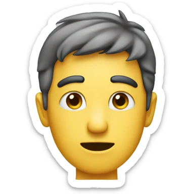 a person who tells a secret in someone's ear sticker