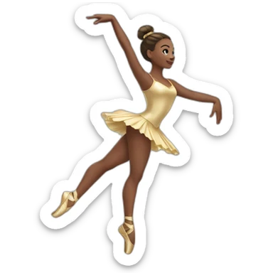 danseuse sur pointes sticker