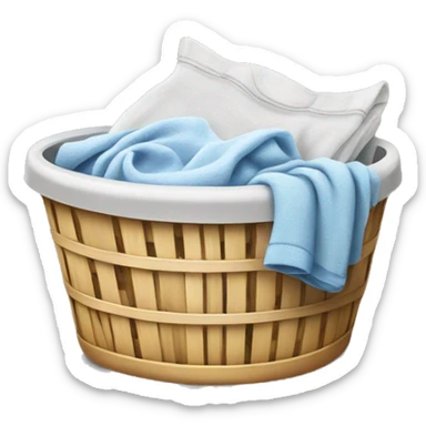 basket of laundry  sticker