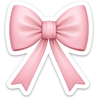 pastel pink bow that is long sticker