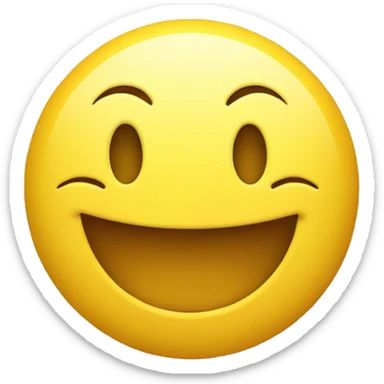 Classic yellow smiley face sticker