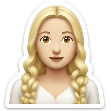 Blonde Slavic women  sticker
