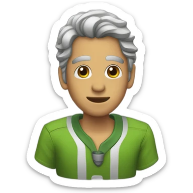 Vejito con teñefono sticker